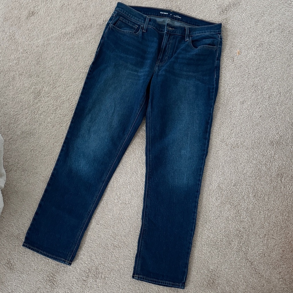 Old Navy Dark Blue Relaxed boyfriend Jeans
